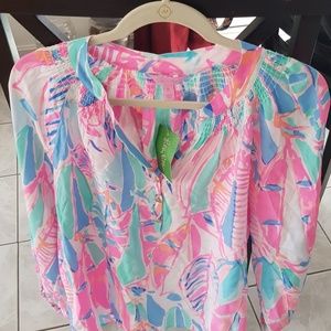 Lilly Pulitzer Elsa top Out to Sea NWT